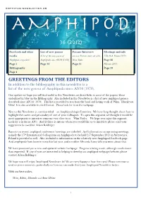 AMPHIPOD Newsletter 36 (2012)