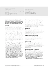 Digital Evidence; the Standard of Proof for Circumstantial Evidence