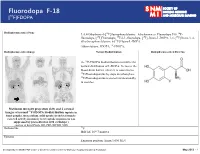 Fluorodopa F-18 [18F]FDOPA
