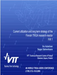 Research Reactor Fir 1
