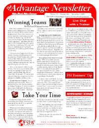 FSI 11-01-09 Newsletter