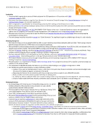 GM Environmental Progress