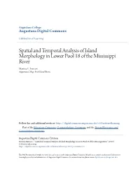 Spatial and Temporal Analysis of Island Morphology in Lower Pool 18 of the Mississippi River Marissa C