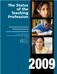 The Status of the Teaching Profession