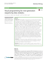 Visual Programming for Next-Generation Sequencing Data Analytics Franco Milicchio1, Rebecca Rose2, Jiang Bian3, Jae Min4 and Mattia Prosperi4*