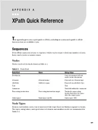 Xpath Quick Reference