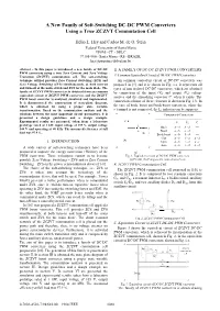 A New Family of Soft-Switching DC-DC PWM Converters Using a True ZCZVT Commutation Cell