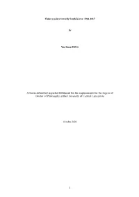 A Thesis Submitted in Partial Fulfilment for the Requirements for the Degree of Doctor of Philosophy at the University of Central Lancashire