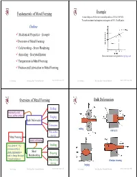 Metal Forming Fundamentals