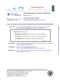Neuroimmunology: to Sense and Protect Eugene M