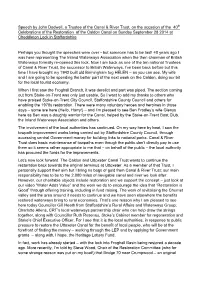 Speech by John Dodwell, a Trustee of the Canal & River Trust, on The
