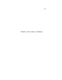Spenser's Goodly Frame of Temperance: Secret Design in the Faerie Queene, Book II