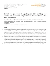 Toward an Open-Access of High-Frequency Lake Modelling and Statistics Data for Scientists and Practitioners