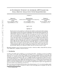 Arxiv:2104.11271V1 [Cs.HC] 22 Apr 2021 Currently, Many People Regard Smartphones As an Extension of Their Bodies