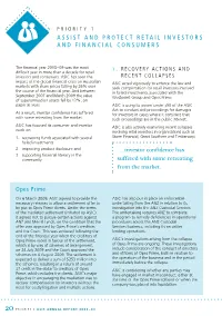 ASIC Annual Report 2008-2009