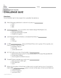 Challenge Quiz