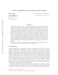 Domain Adaptation Under Structural Causal Models