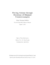 Forcing Axioms Through Iterations of Minimal Counterexamples