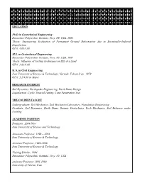 Ph.D in Geotechnical Engineering Rensselaer