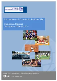 Recreation and Community Facilities Plan Background Report