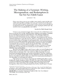 The Making of a Eurasian: Writing, Miscegenation, and Redemption in Sui Sin Far/Edith Eaton by Juanita C