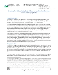 Cranston Fire Reforestation Project: Purpose and Need and Proposed Action and Scoping Notice