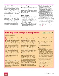 How Big Was Dodge's Escape Fire?