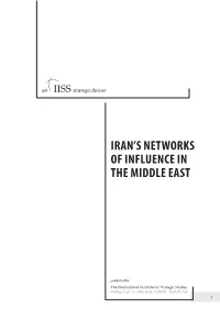 Iran's Networks of Influence in the Middle East