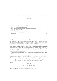 M435: Introduction to Differential Geometry