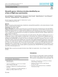 Moraxella Species: Infectious Microbes Identified by Use of Time-Of