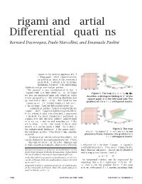 Origami and Partial Differential Equations