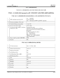 Tvsc Ad 2.1 Aerodrome Location Indicator and Name