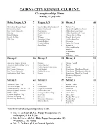 CCKC Breed Numbers