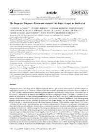 The Dogma of Dingoes—Taxonomic Status of the Dingo: a Reply to Smith Et Al