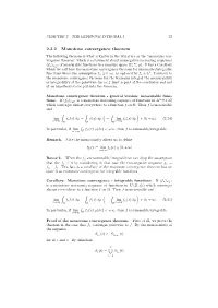 2.2.2 Monotone Convergence Theorem