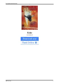 Echo by Jack Mcdevitt