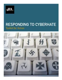 RESPONDING to CYBERHATE Toolkit for Action