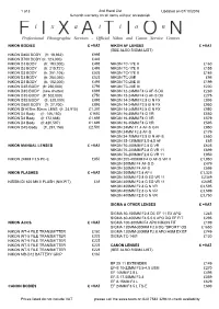 2Nd Hand List Updated on 07/10/2016 6-Month Warranty on All Items Without an Asterisk