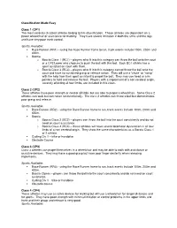 Classification Made Easy Class 1