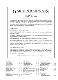 GRW Index 1995