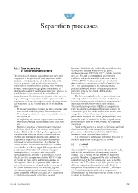 Separation Processes