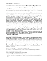 Techniques to Estimate Radiation Dose to Skin During Fluoroscopically Guided Procedures