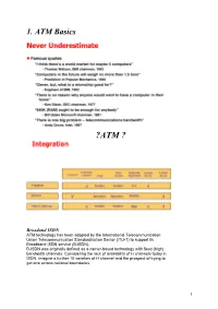 1. ATM Basics