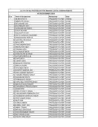 40 Krishna Srivastava 41 Ram Singharan Pandey 42 Bed