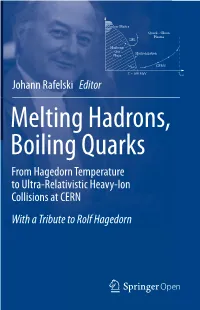 Melting Hadrons, Boiling Quarks