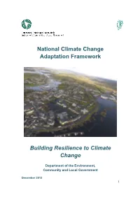 National Climate Change Adaptation Framework Building Resilience To