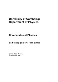 Self Study Guide: Linux