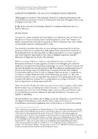 3) Philip Doddridge's 'Account of Mr Jennings's Method'