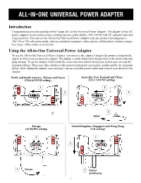 All-In-One Universal Power Adapter