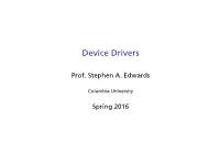 Device Drivers
